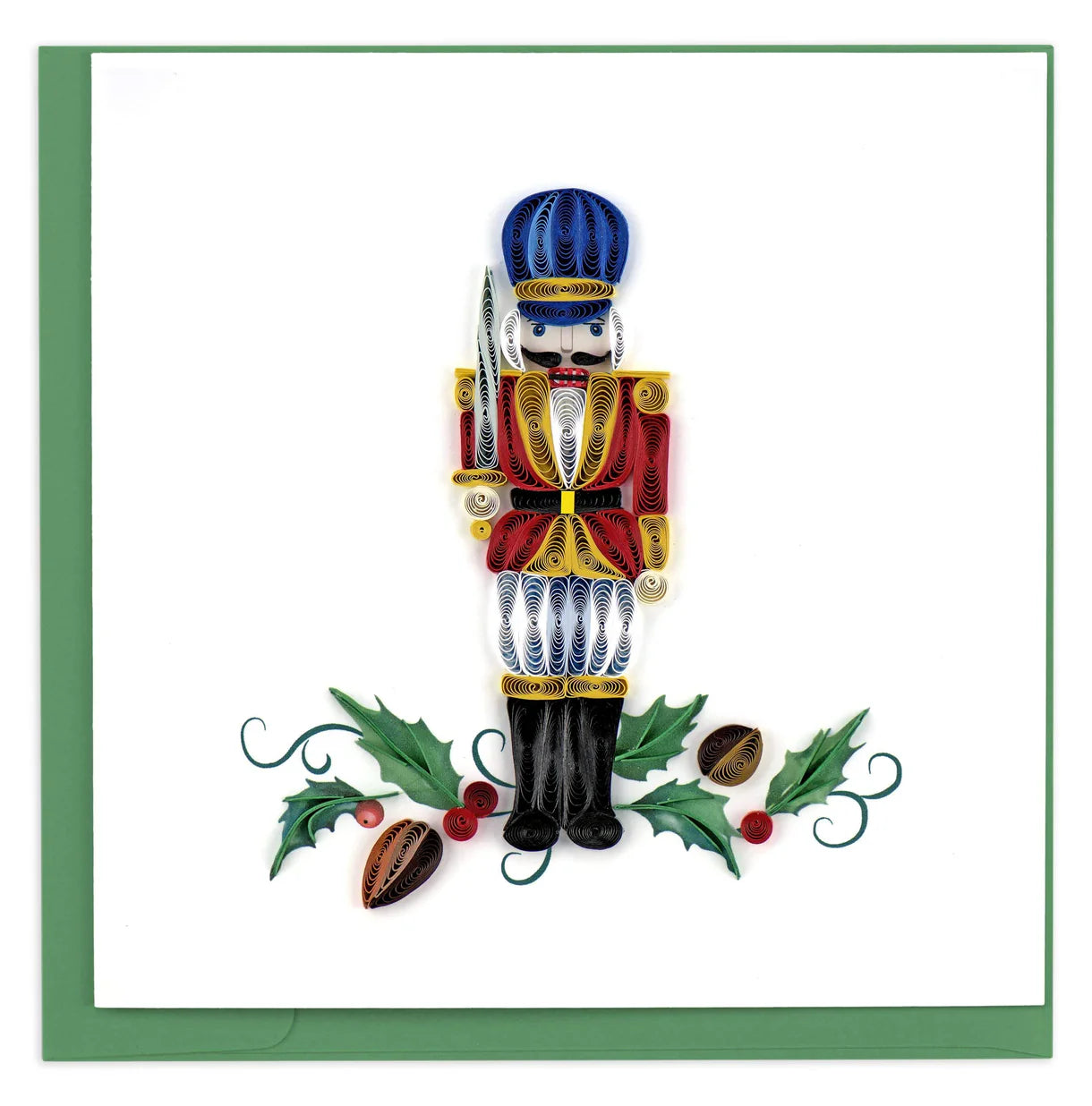 Quilling Card - Nutcracker - handcrafted - Blank inside