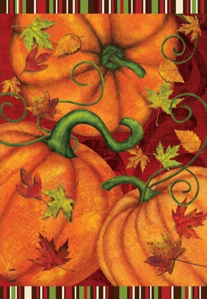 Pumpkin Patch - House Flag - Fall  28" x 40"