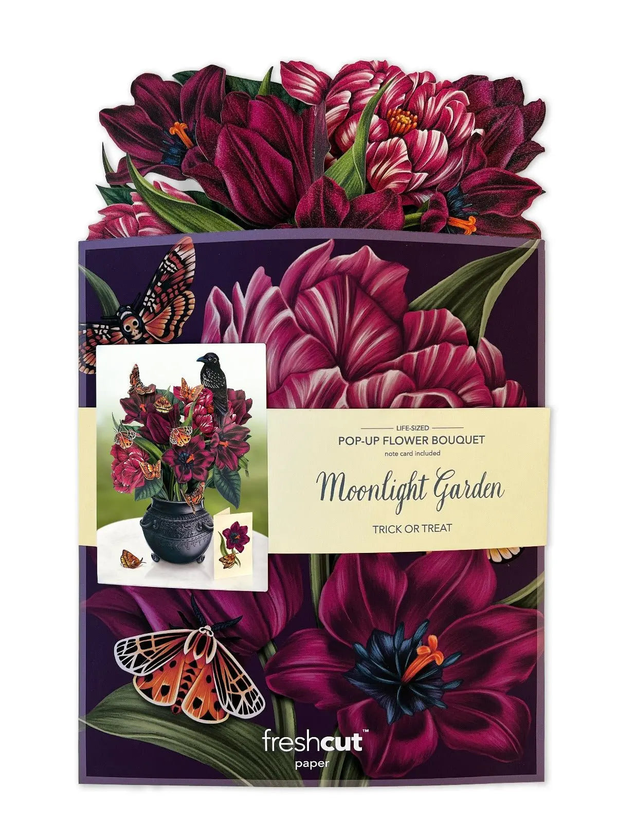 Flower Bouquet Popup Card - Moonlight Garden - Fresh Cut