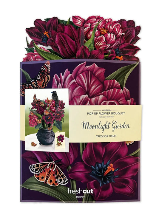 Flower Bouquet Popup Card - Moonlight Garden - Fresh Cut
