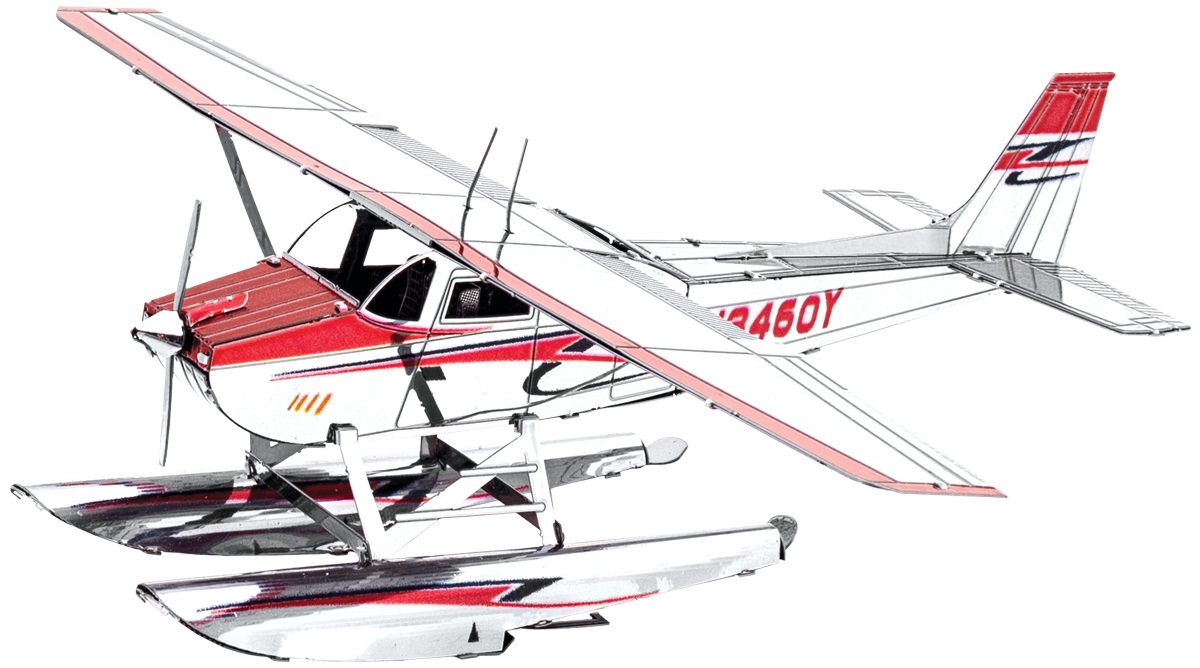 Metal Earth - Cessna 182 Floatplane - Steel Model Kit - 2 Sheet Model
