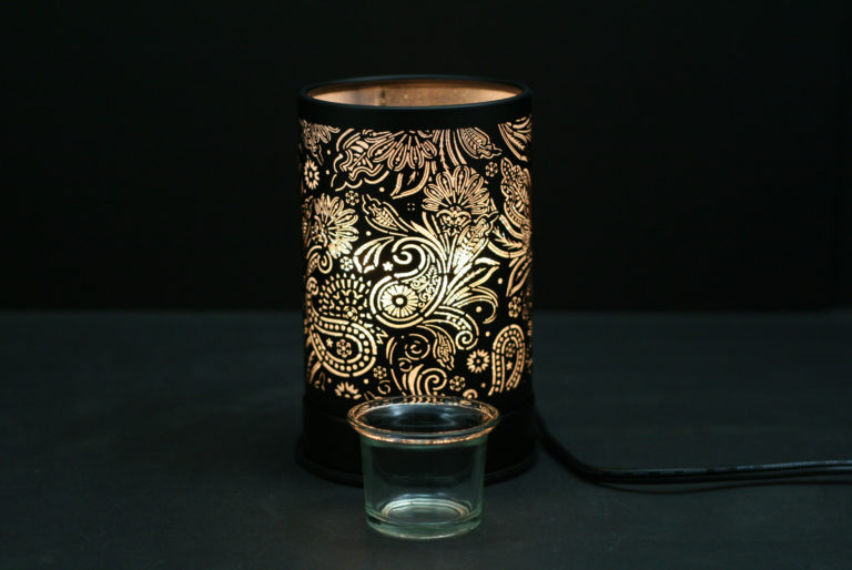 Touch Sensor Lamp - Black Secret Garden - Fragrance Warmer
