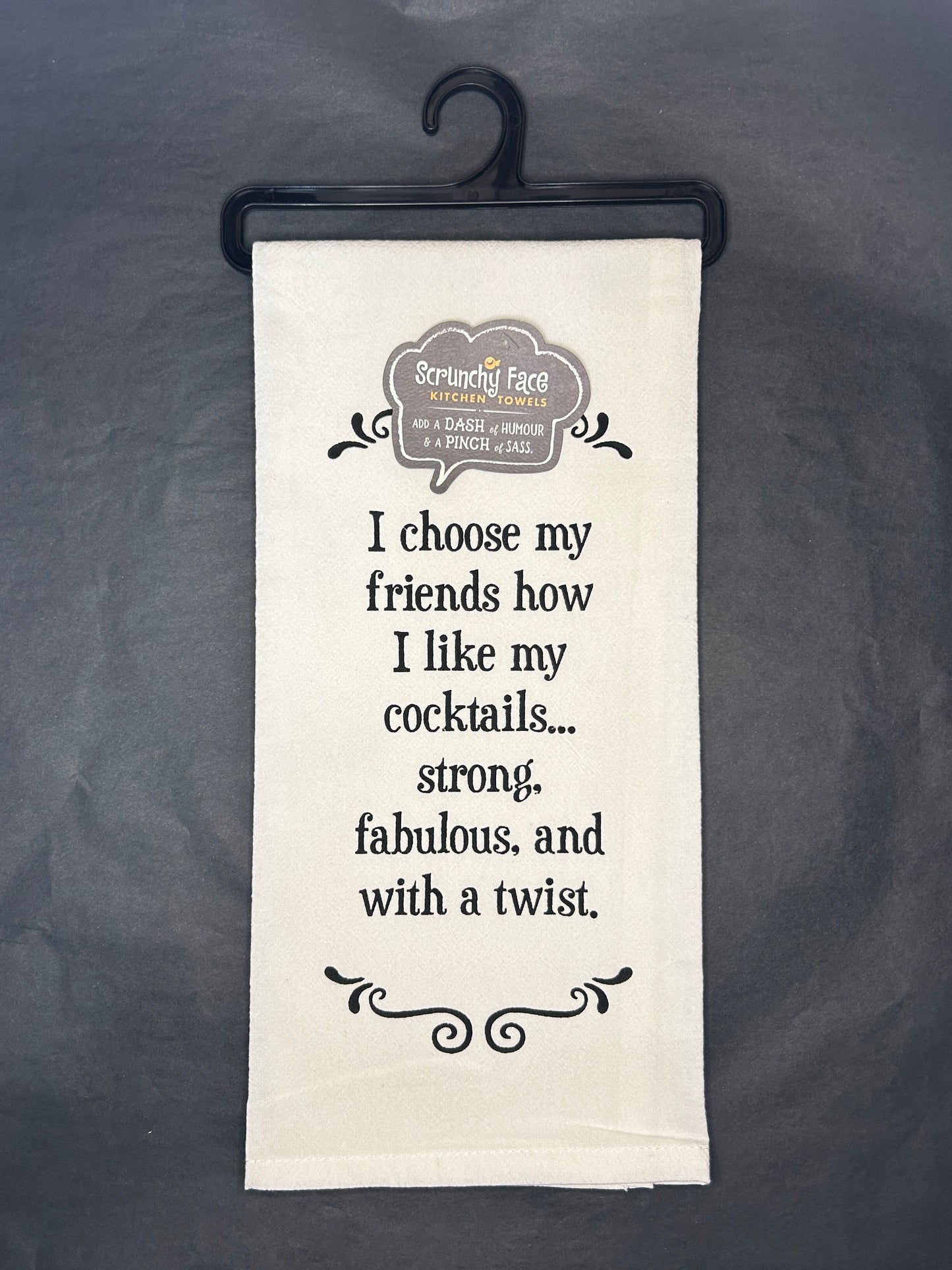 Kitchen Towel - With a Twist - 100% Cotton