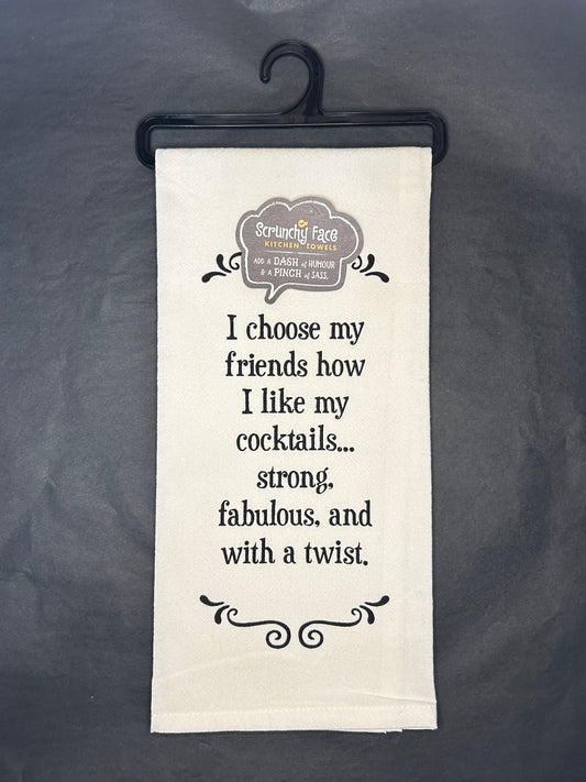 Kitchen Towel - With a Twist - 100% Cotton