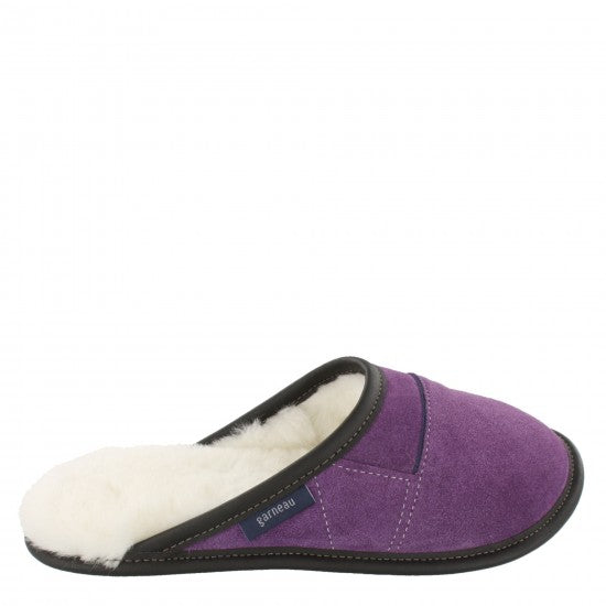 Ladies Slip-on - 6/7  Laser Purple / White Fur: Garneau Slippers