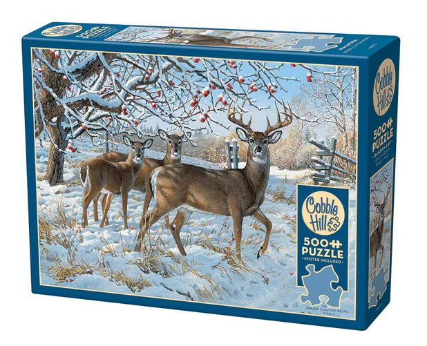 Winter Deer - 500 Piece Cobble Hill Puzzle