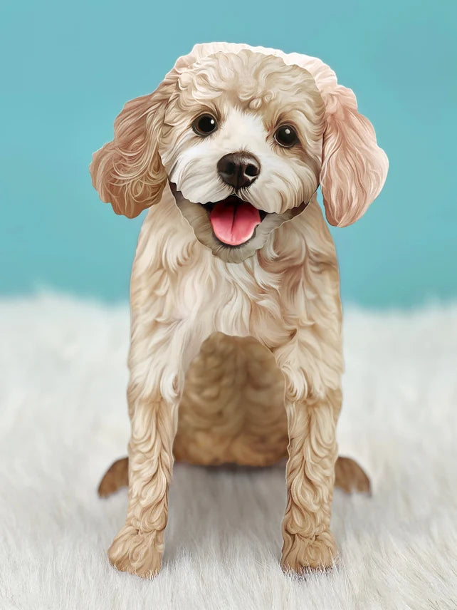 Pop up Pup Card - Poodle - Fresh Cut