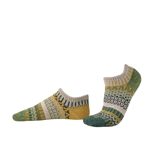 Fiddlehead - Small - Mismatched Ankle Socks - Solmate Socks