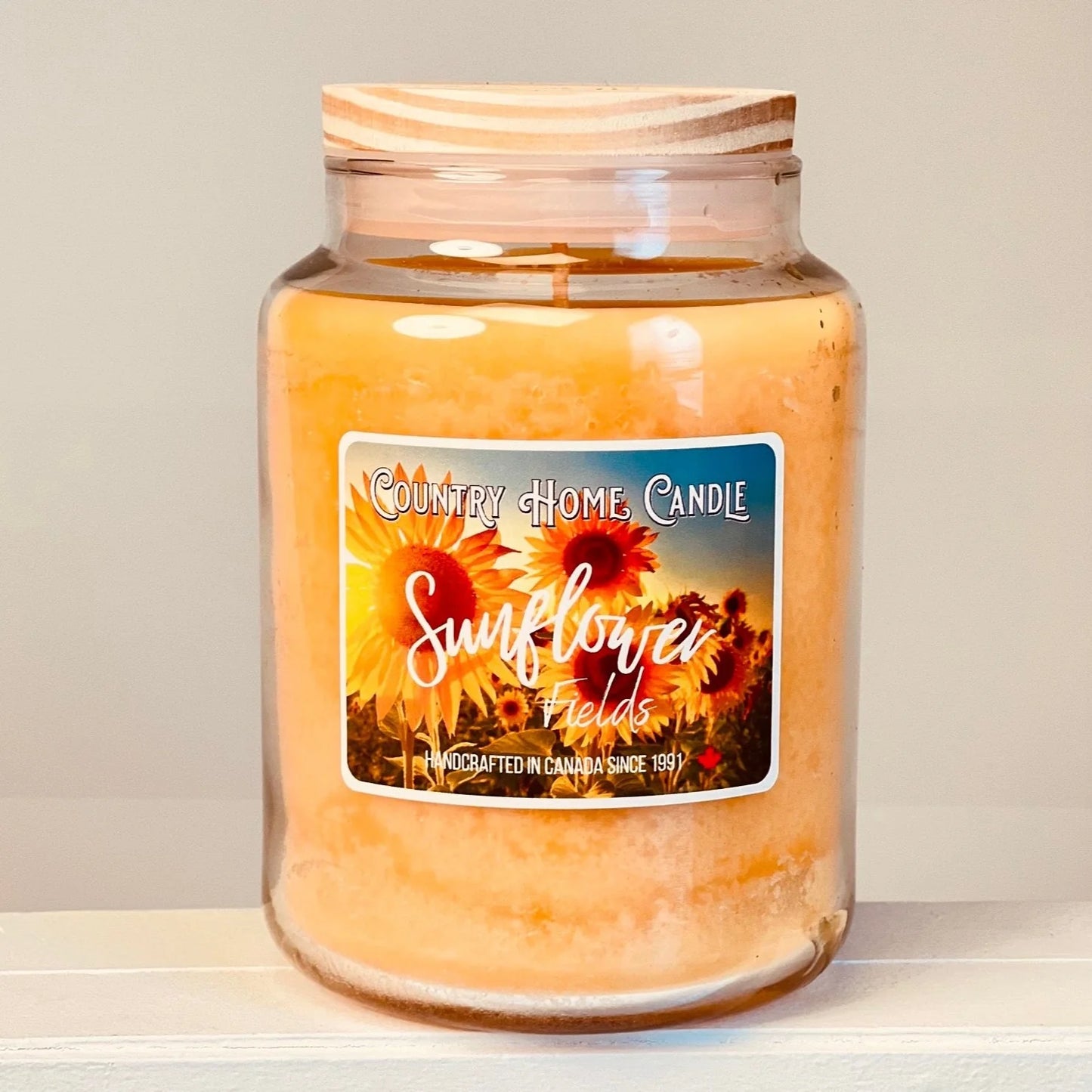 Sunflower Fields - Large Jar - Country Home Candle
