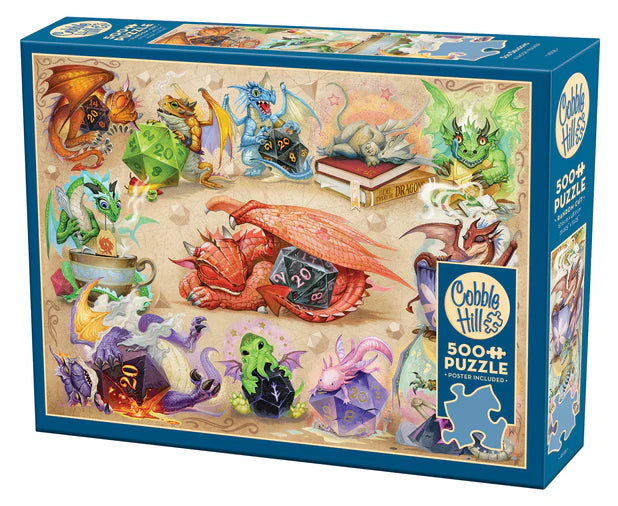 D20 Dragons - 500 Piece - Cobble Hill Puzzle