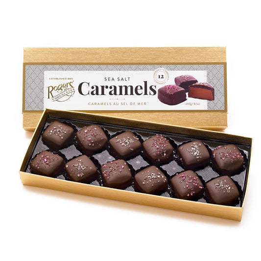 Sea Salt Caramels Gold Box of Chocolates