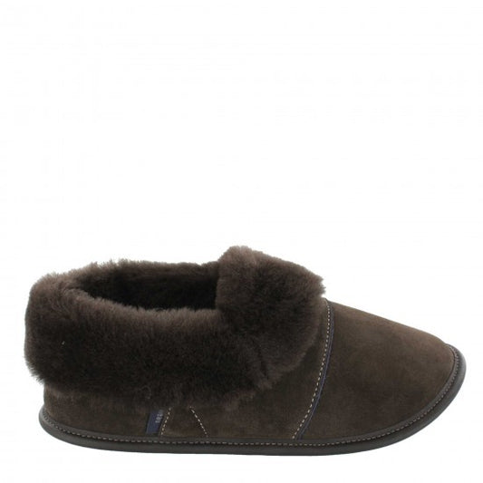 Mens Low-cut - 10.5/11.5  Brown / Brown Fur: Garneau Slippers