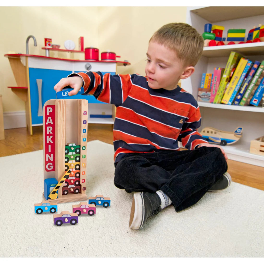 Stack & Count Parking Garage - Melissa & Doug