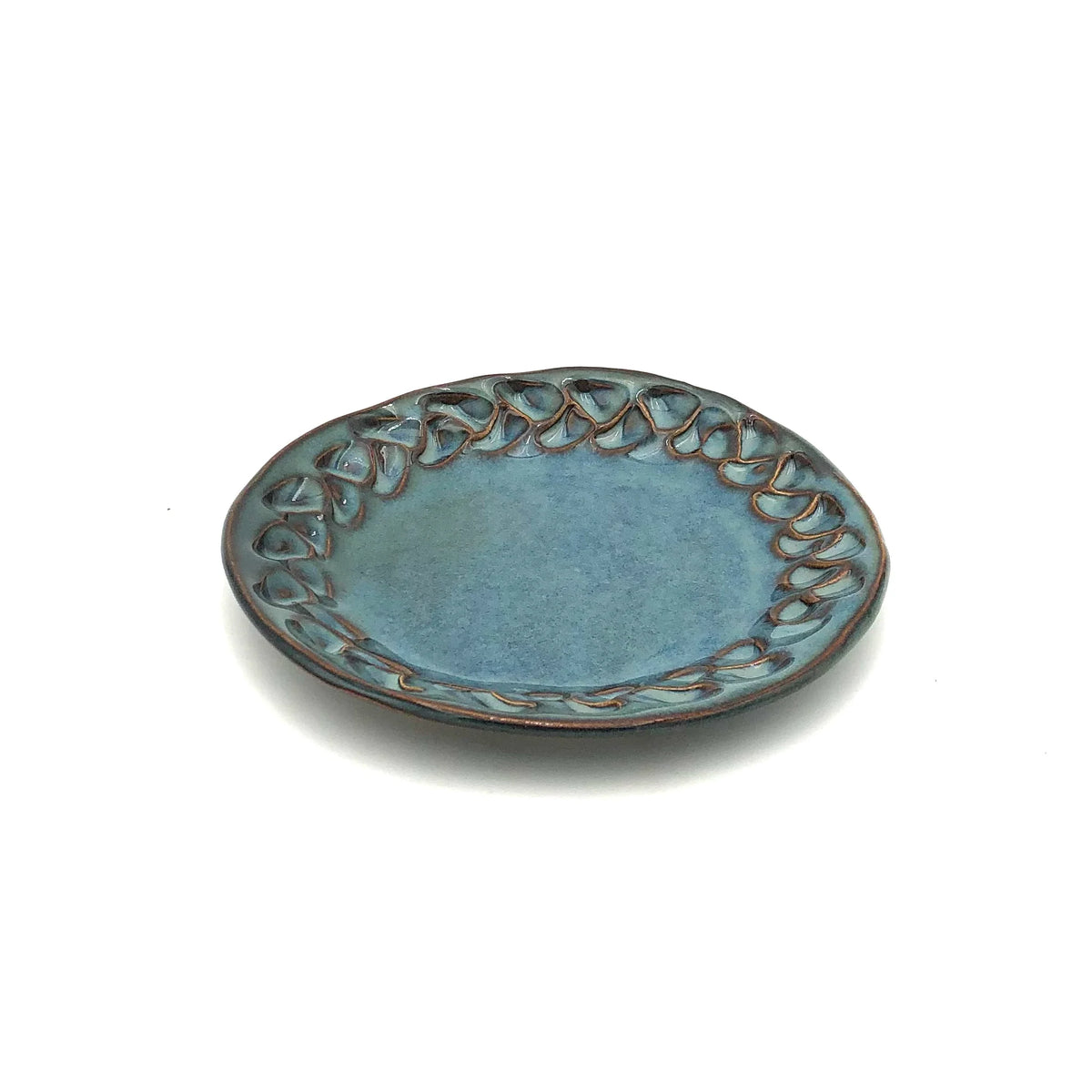 Appetizer Plate - Melody Sable Edging - Hilborn Pottery