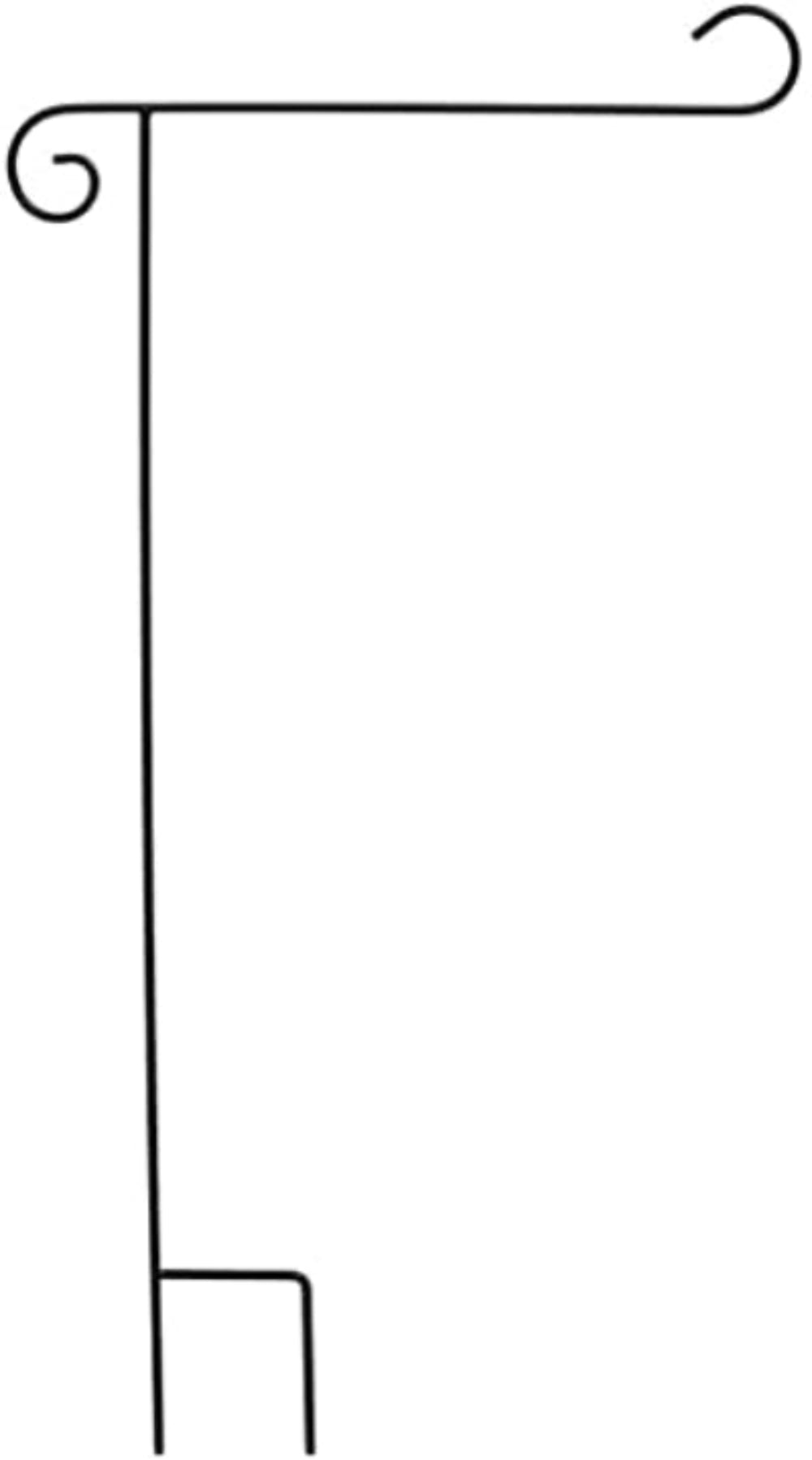 Flag Stand - Garden - fits 12.5 x 18 inch Garden Flags - wrought iron