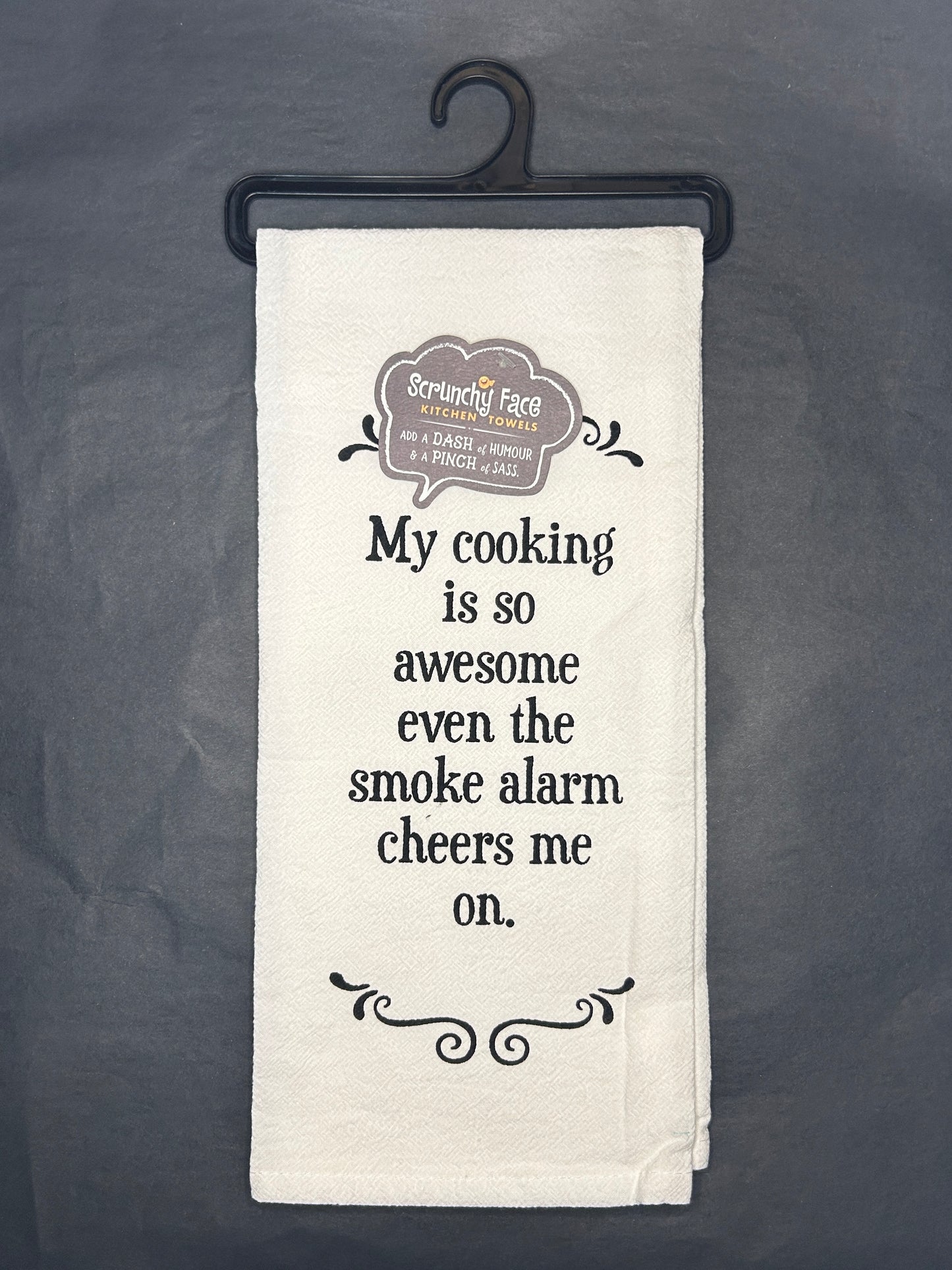 Kitchen Towel - Smoke Alarm - 100% Cotton