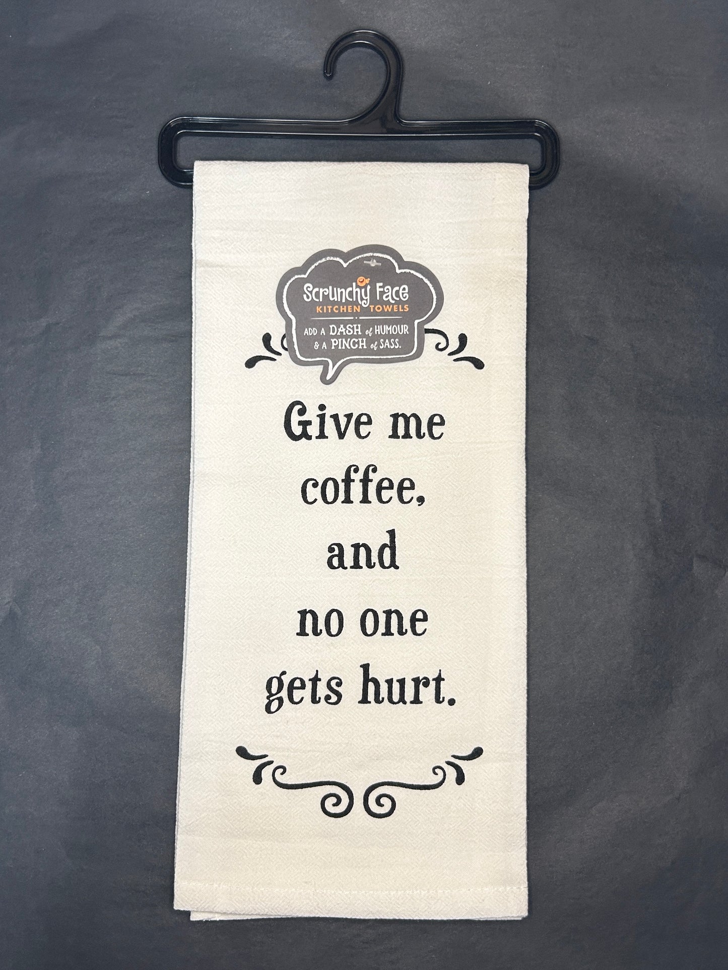 Kitchen Towel - Give Me Coffee - 100% Cotton