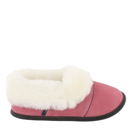 Ladies Low-cut - 10.5/11  Potpourri Rose / White Fur: Garneau Slippers