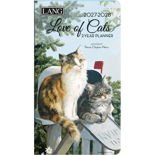 Lang Two Year Pocket Planner - Love of Cats - Persis Clayton Weirs