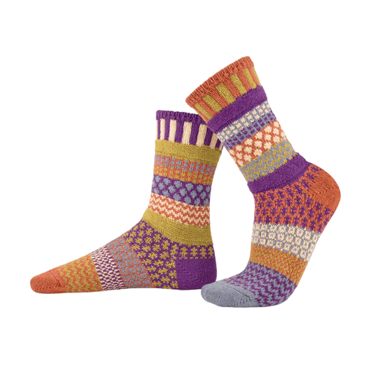 Hazel - Medium - Mismatched Crew Socks - Solmate Socks