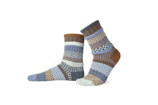 Foxtail - Medium - Mismatched Crew Socks - Solmate Socks