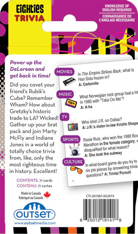 80s Trivia Card Game