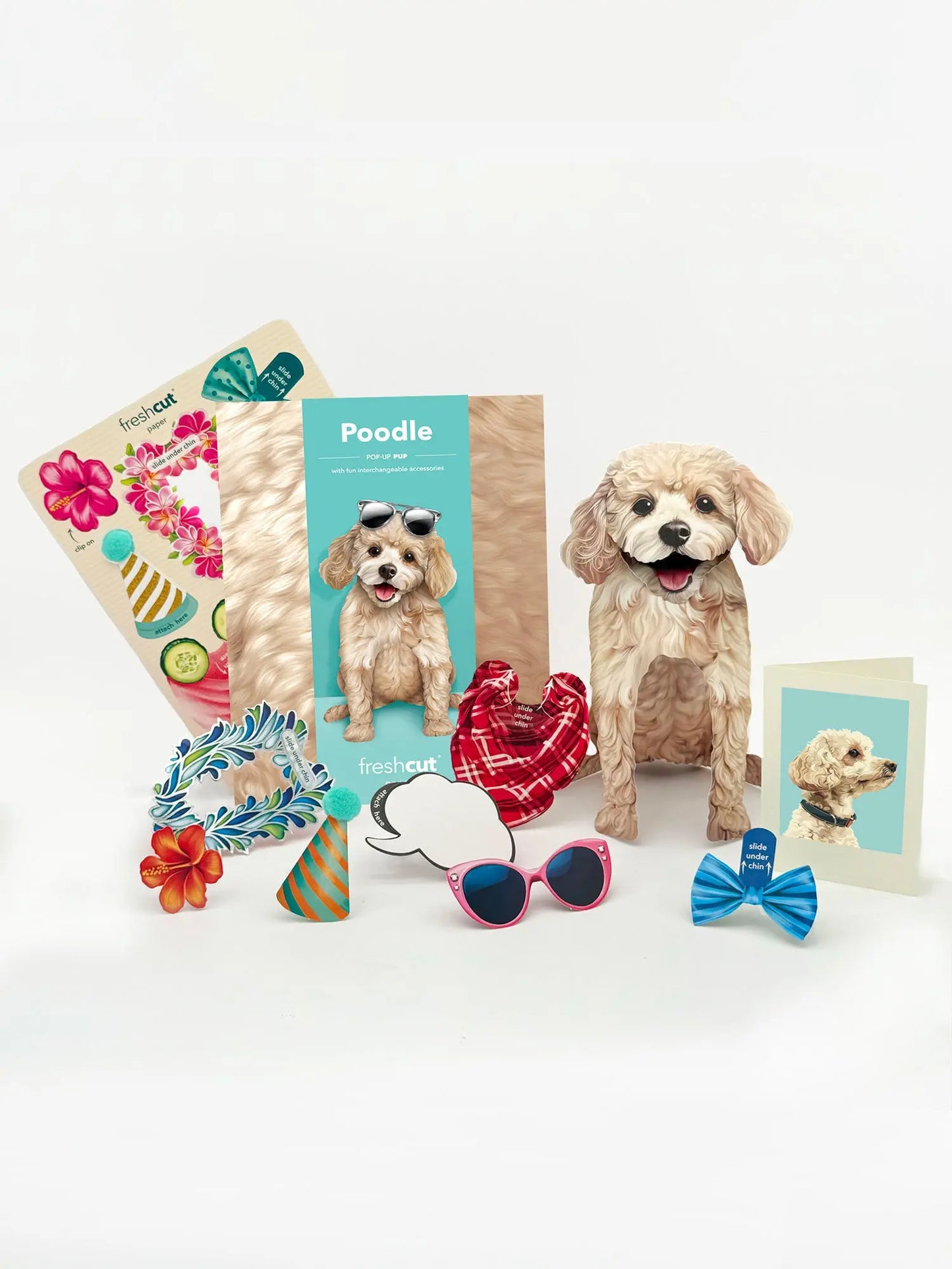 Pop up Pup Card - Poodle - Fresh Cut