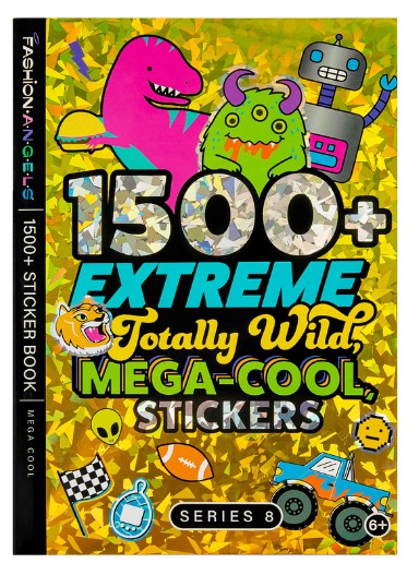 1500+ Extreme Totally Wild Mega-Cool Stickers - Series 8 - Sticker Book