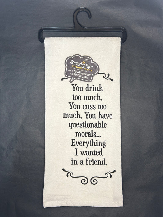 Kitchen Towel - A Friend - 100% Cotton