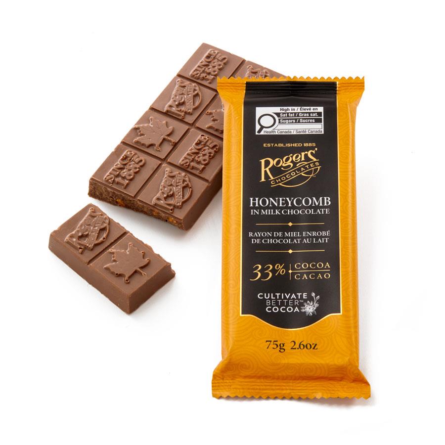 Rogers' Chocolate Bar - Honeycomb Milk Chocolate