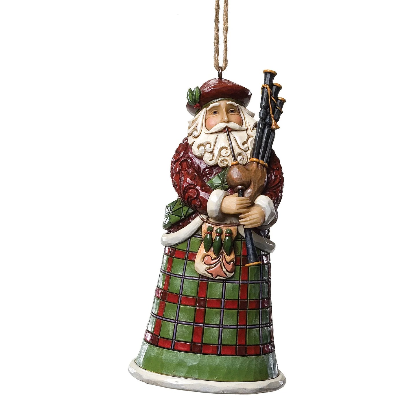 Jim Shore: Scottish Santa Ornament