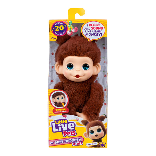 My Baby Monkey Mini - Chikki Cherry - Little Live Pets