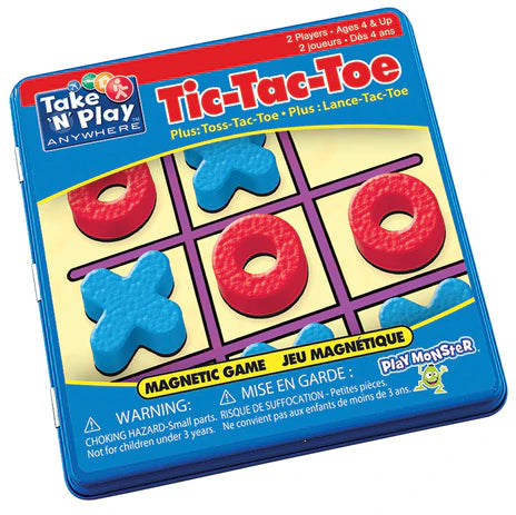 Tic-Tac-Toe Game Tin - Magnetic Take and play