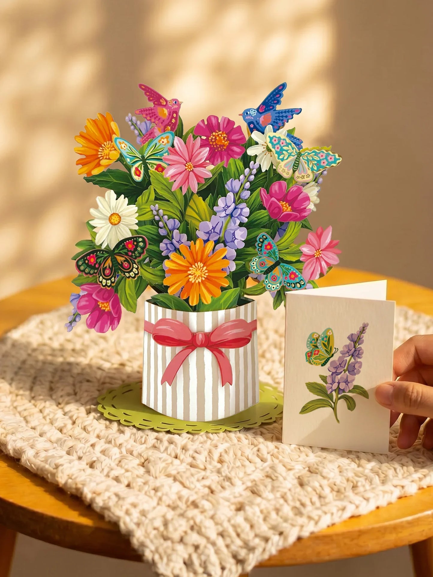 Mini Flower Bouquet Popup Card - Enchanted Garden - Fresh Cut