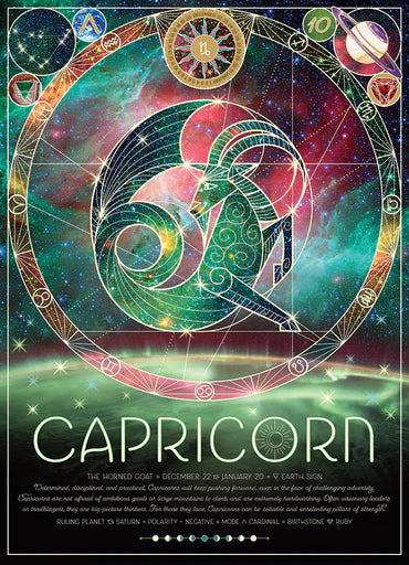Horoscope - Capricorn - 500 Piece Cobble Hill Puzzle - Zodic Sign