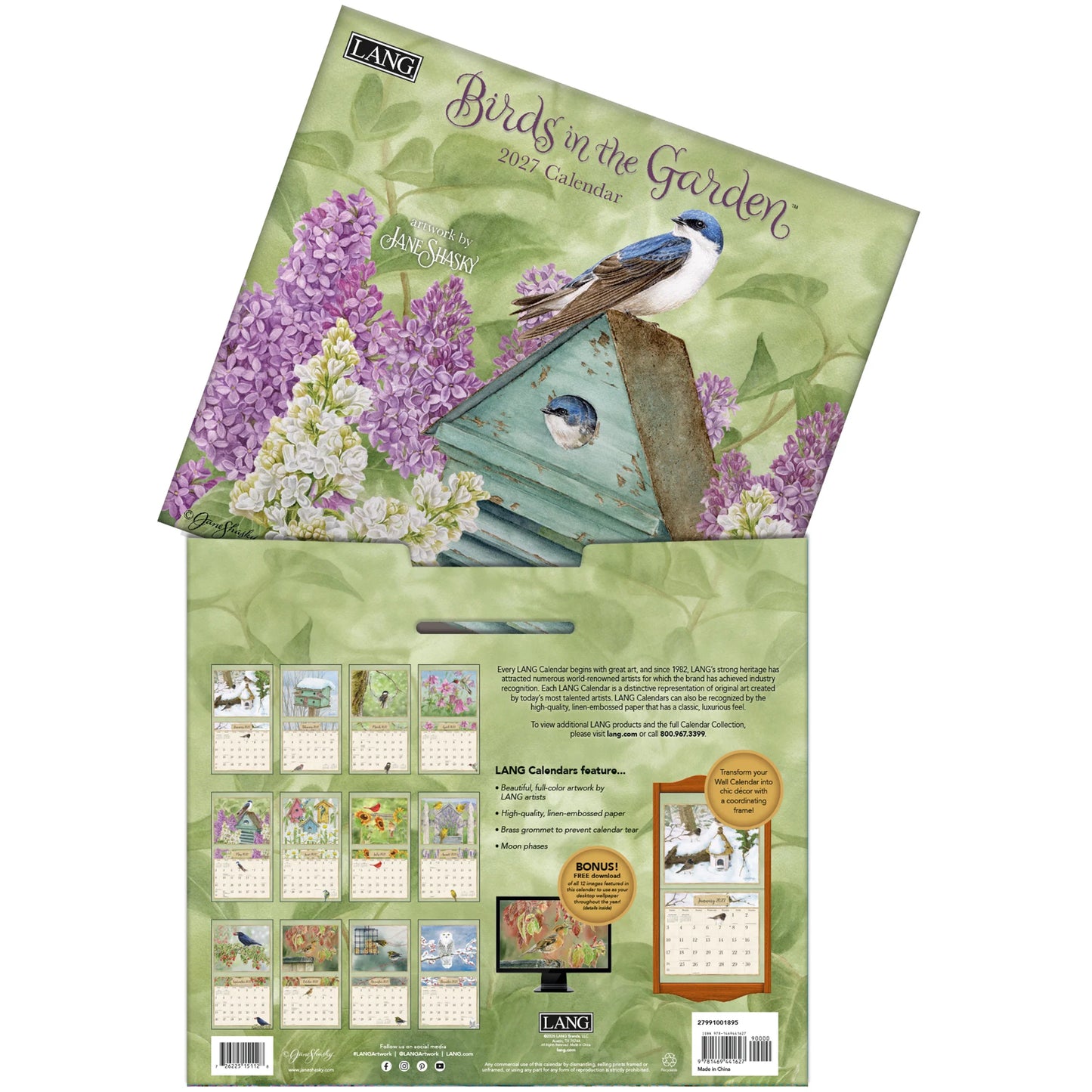 Lang Calendar - Birds in the Garden - Jane Shasky