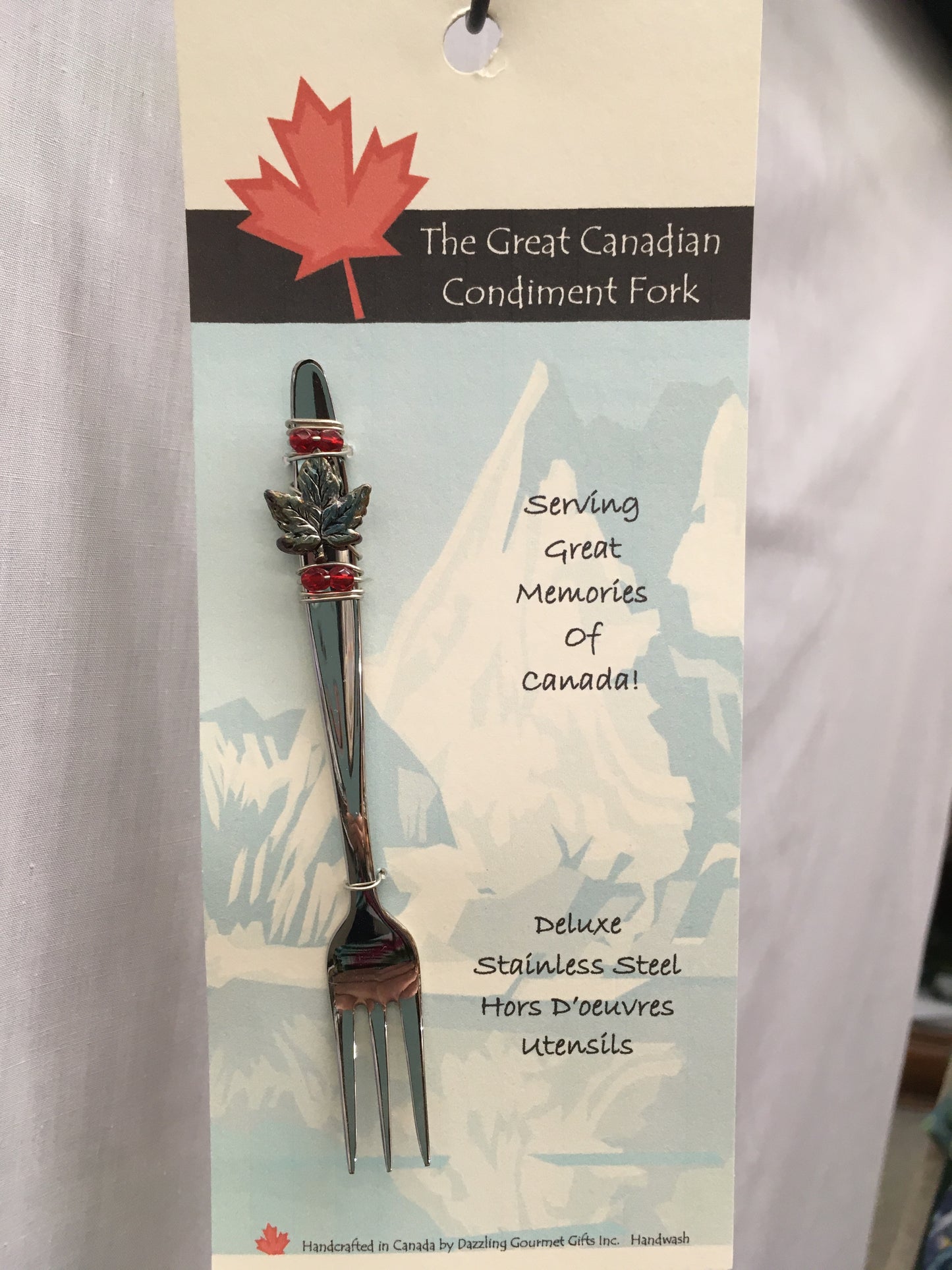 Cocktail Fork - Maple Leaf - Canadian Handcrafted