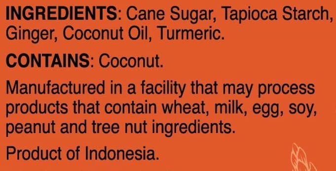Ginger Chews - Soothing Tumeric - 144 g. - Bali's Best