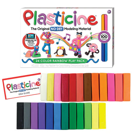 Plasticine - 24 rainbow colour pack