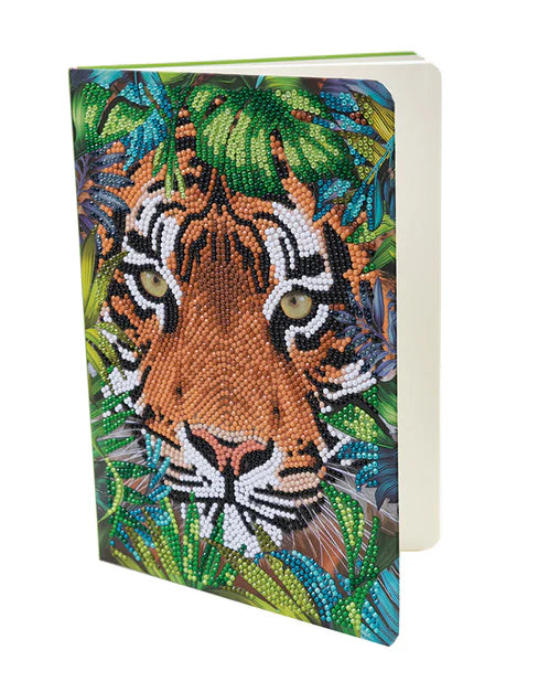 Crystal Art Notebook Kit - Tiger in the Forest - Craft Kit