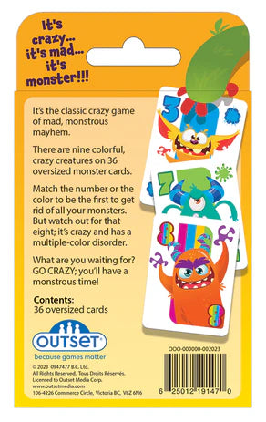Crazy 8's - It's Crazy... It's Mad... It's Monster!!! - Card Game