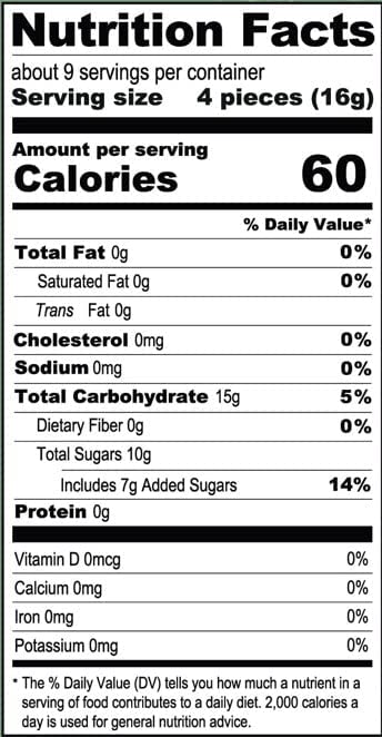 Ginger Chews - Original - 144 g. - Bali's Best