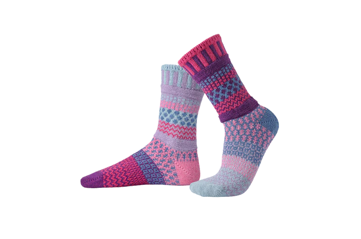 Twilight - Large - Mismatched Crew Socks - Solmate Socks