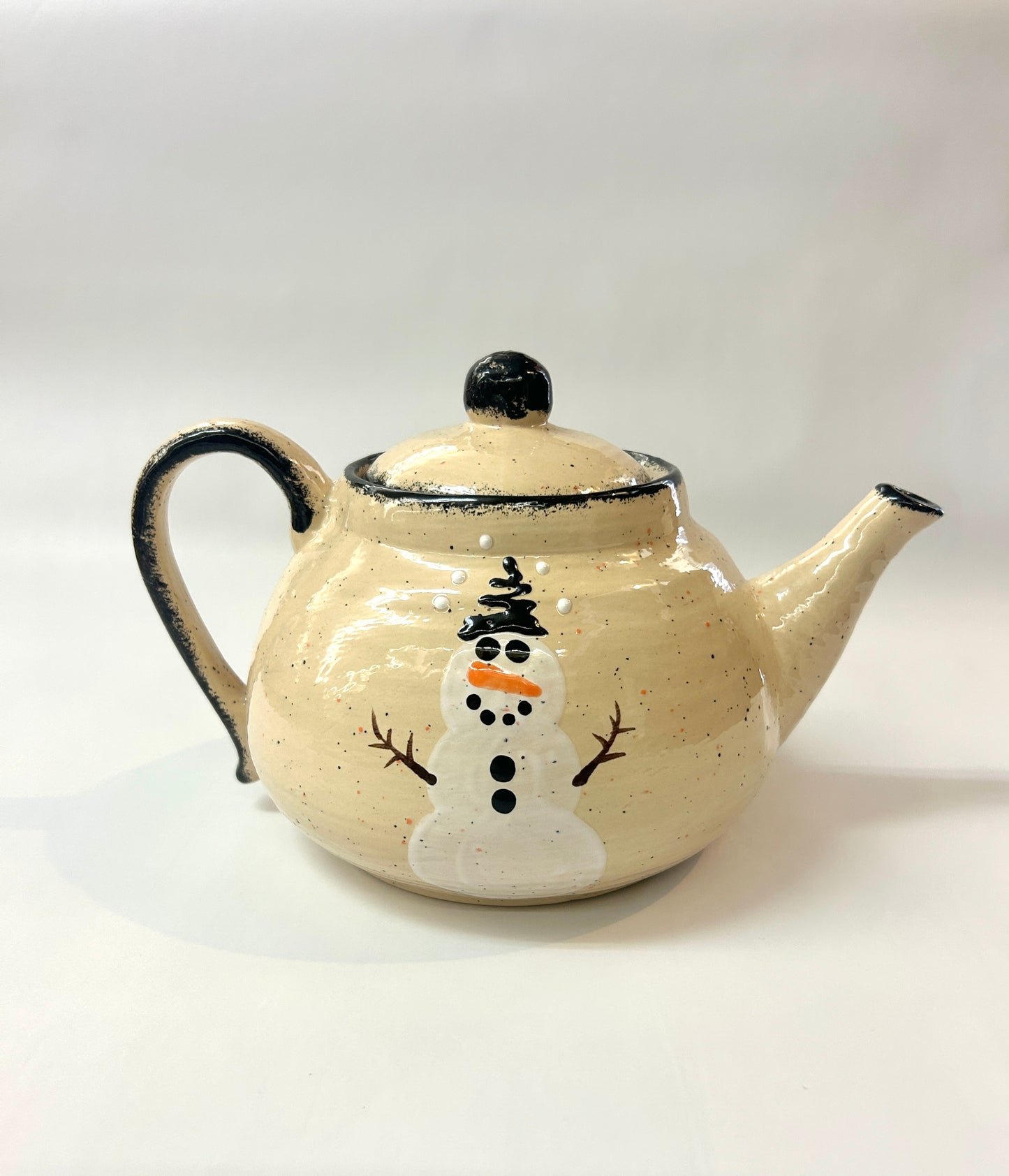 Teapot - Snowman - Canadian Handmade by Ed Lucier