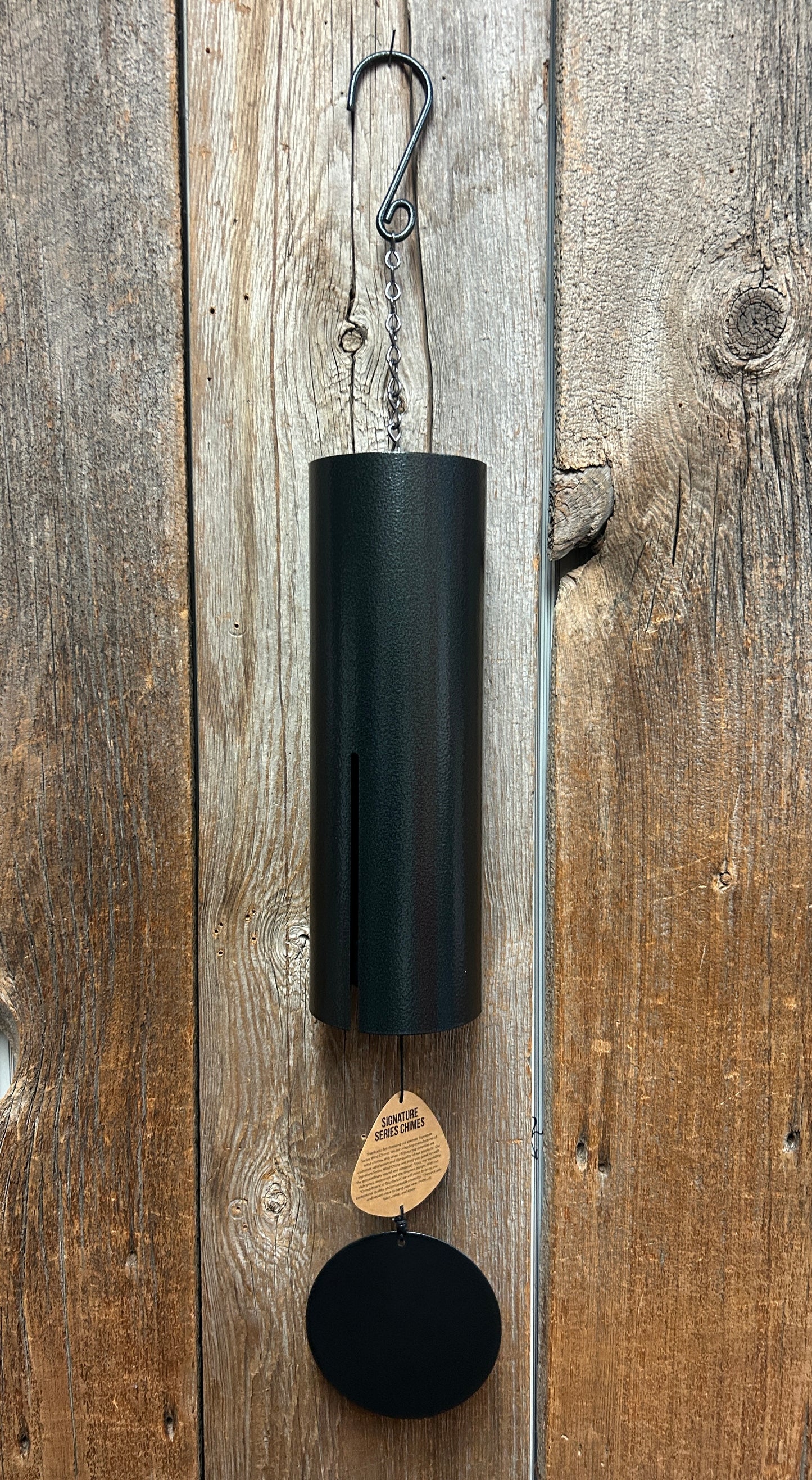 Wind Chime - Deep Single Tone - 36" Cylinder Bell - Green Fleck