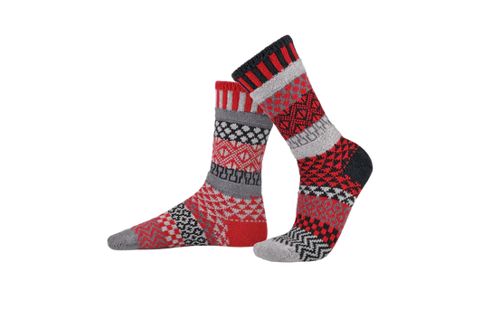 Mercury - Medium - Mismatched Crew Socks - Solmate Socks