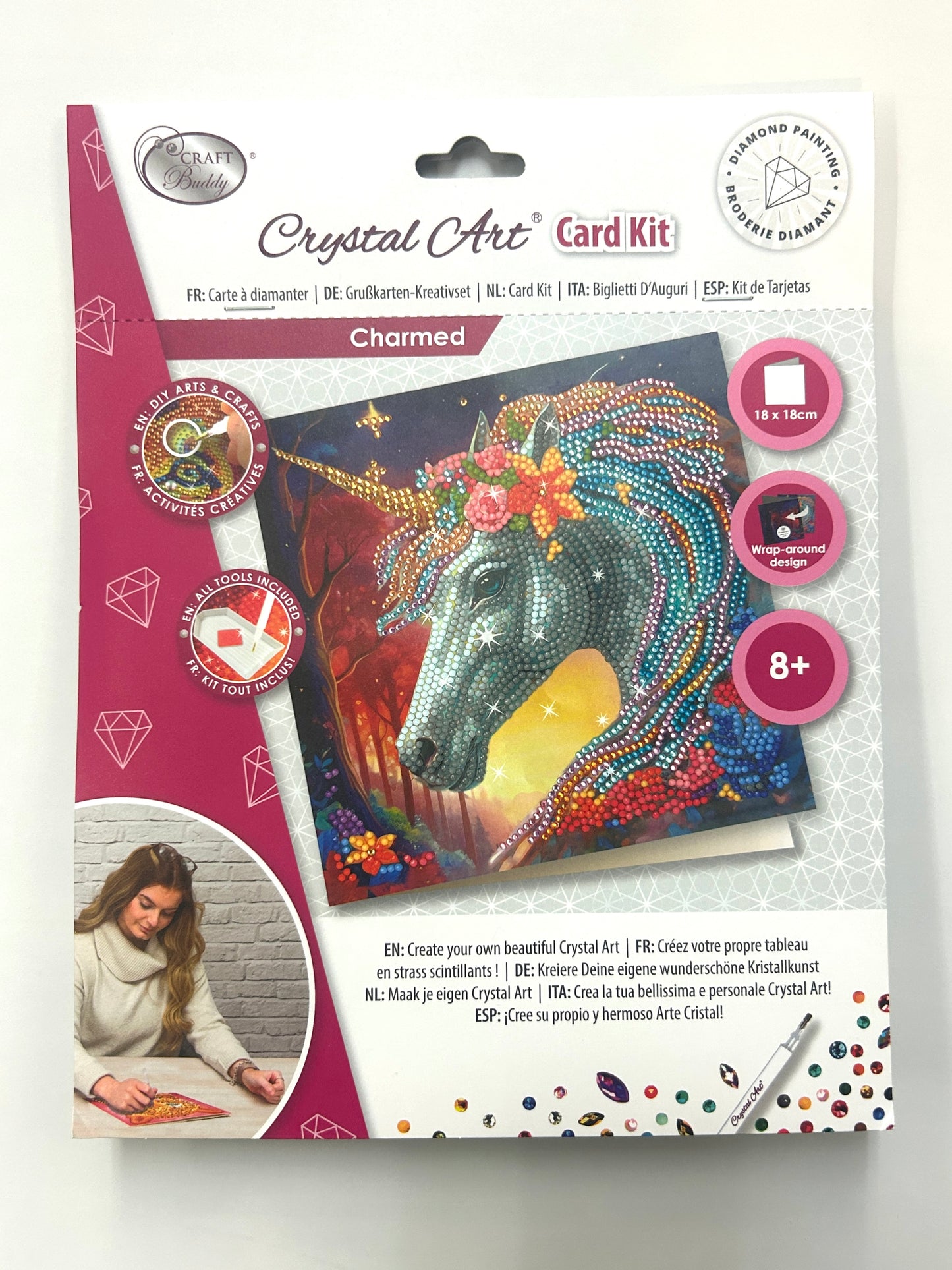 Crystal Art Card Kit - Charmed - Craft Kit
