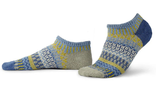 Chicory - Small - Mismatched Ankle Socks - Solmate Socks