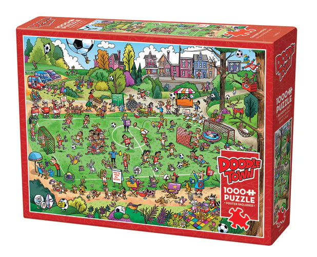 Offside Antics - Doodletown - 1000 Piece - Cobble Hill Puzzle