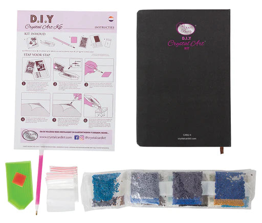 Crystal Art Notebook Kit - Owl and Fairy Tree - Craft Kit